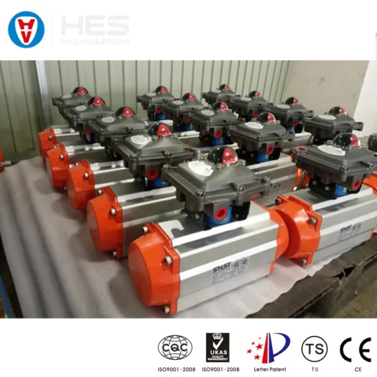 Rack and Pinion Double Acting Pneumatic Actuator