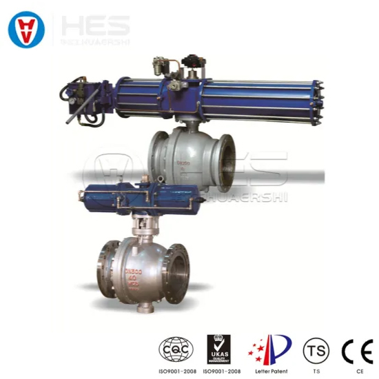 Flange Ends Pneumatic Fixed Ball Valve