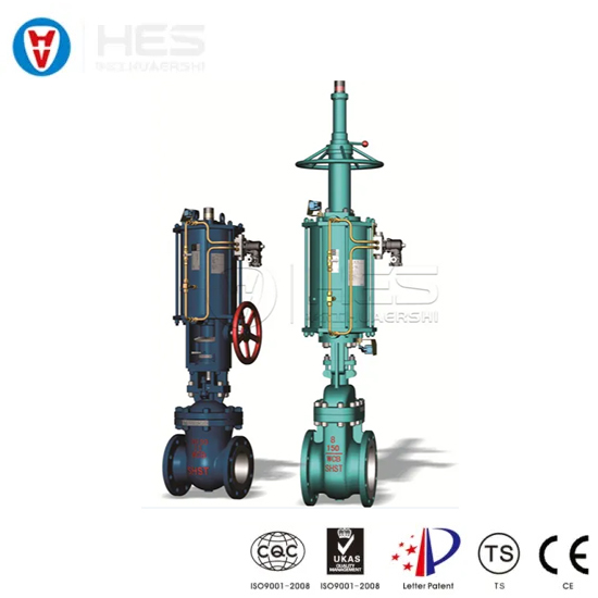 Double Acting Pneumatic Flanged Gate Valve